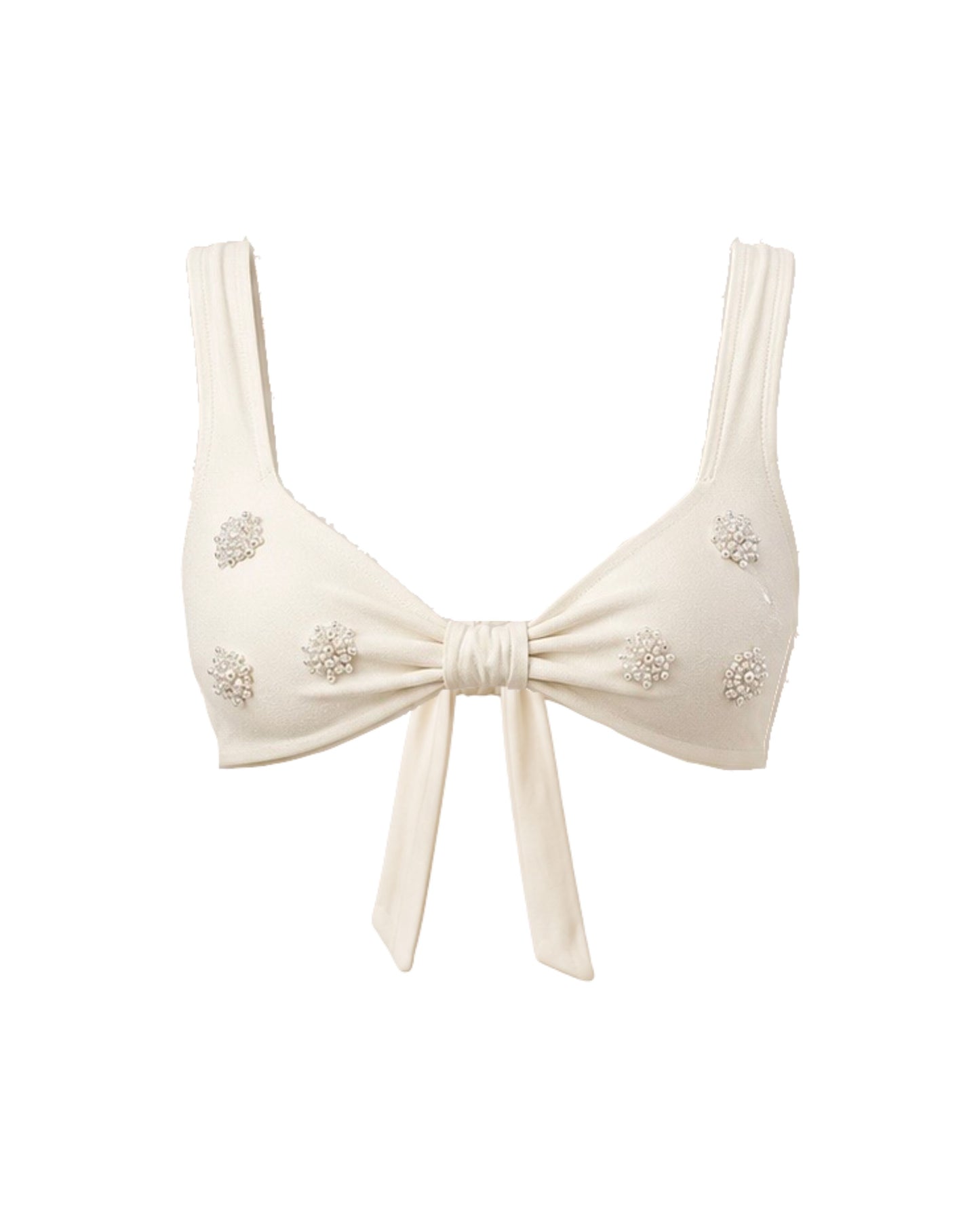 Embellished Vista // Pearl | Bikini Top